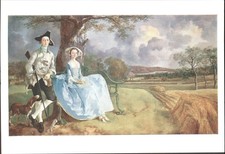 MR & MRS ROBERT ANDREWS By Thomas Gainsborough, Art - Vintage POSTCARD