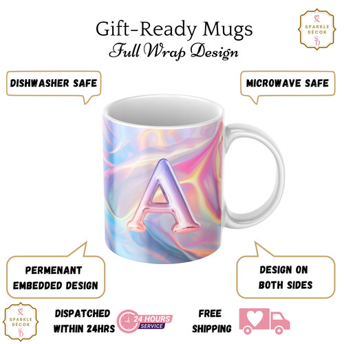 Personalised any initial mug - personalised,