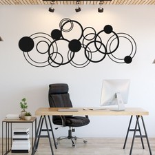 Circle Metal Wall Art, Modern
