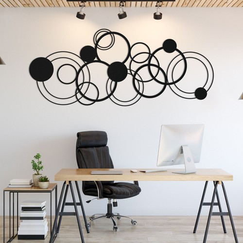 Circle metal wall art - circle, modern