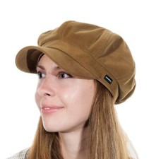 Baker Boy Hat Gold Velvet