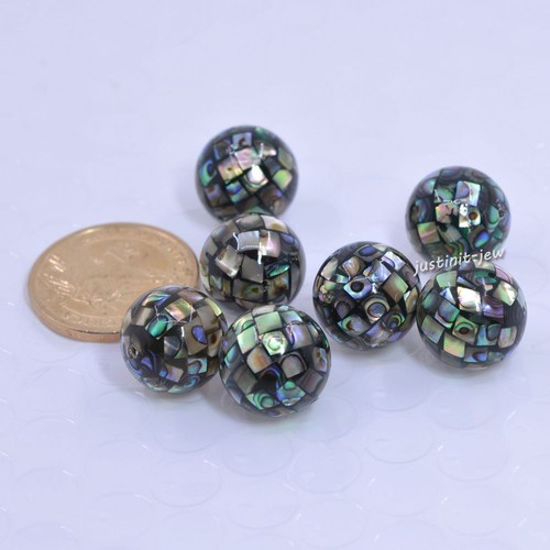 6mm 16mm handmade abalone - 6mm,