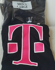 Authentic T-Mobile Cell Phone Mens Employee Graphic T-shirt Black Size Large