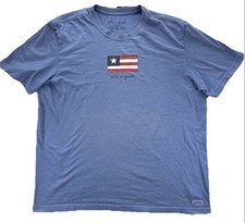 Life Is Good Vintage USA Flag