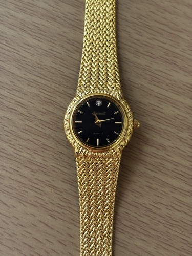 Ingersoll gold plated - gold-plated, black