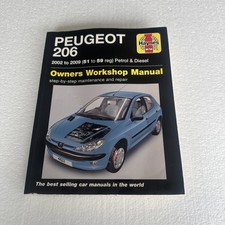 PEUGEOT 206 2002-2009 (51 reg to 59 reg) Petrol & Diesel HAYNES MANUAL