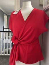 Brand New Zara Red Blouse Size M (10/12) New with Tags
