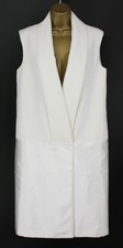 C/MEO COLLECTIVE MAD CIY VEST WOMENS SLEEVELESS BLAZER XS WHITE RRP £140 AD