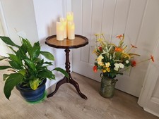Vintage Wooden Table Embossed