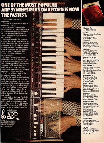 Arp synthesizers vintage 1978 - arp,