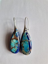 Turquoise Stone Sterling Silver Earrings