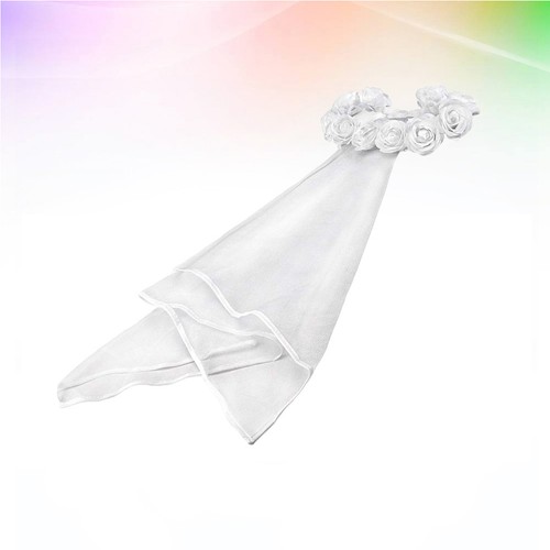 Bride rose decor veil - decor,
