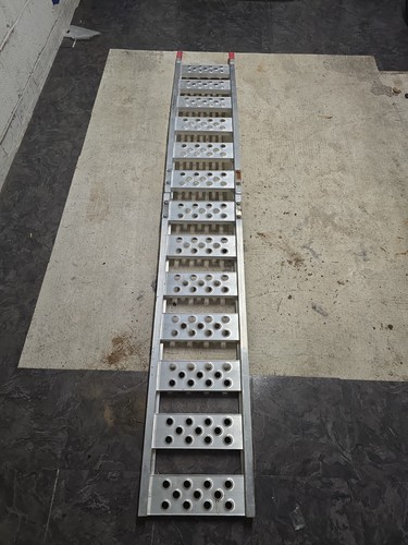Aluminium motorbike ramp - aluminium,