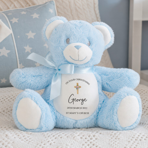 Personalised christening blue - christening,