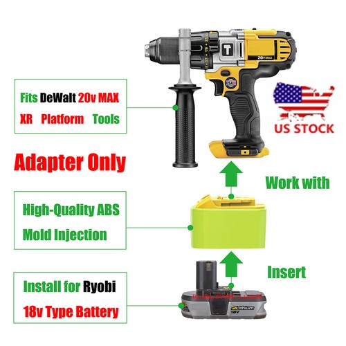 Adapter for ryobi 18v - 1x,