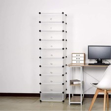 10 Cube Plastic Storage