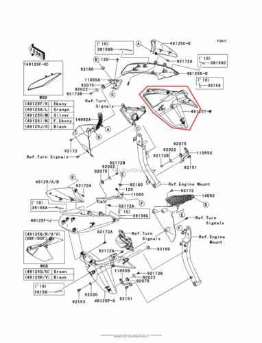 New oem kawasaki - kawasaki, right