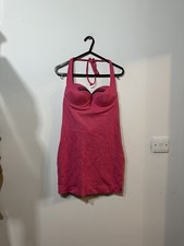 Amy Winehouse pink Bodycon Halter Neck Dress size 10
