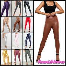 Womens Ladies PU Leather High
