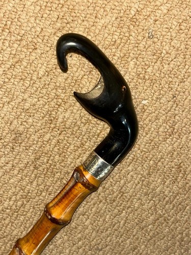 Antique whangee bamboo walking - whangee,