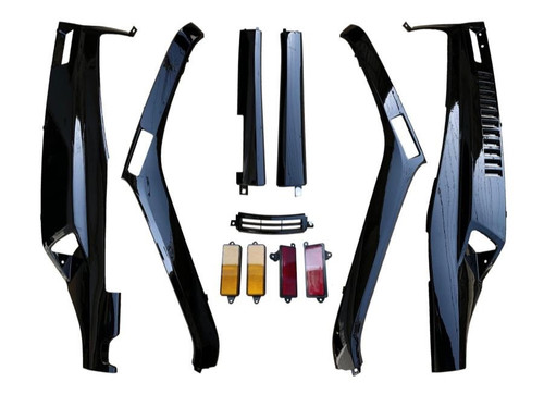 Honda helix black 7pcs - black, lower