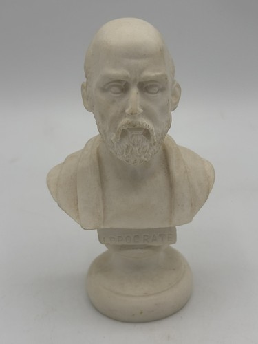 Vintage hippocrates resin - hippocrates, 4"