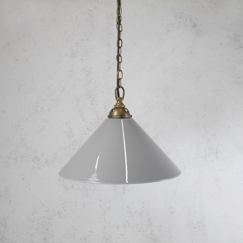 Large vintage grey milk glass - milk,