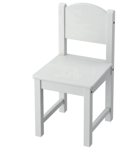 Children grey wooden - wooden, chair