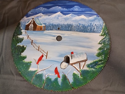 Painting old saw - on, 10"