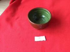 MARY WHITE ?? ~ STUDIO POTTERY ~ SMALL BOWL ~ 2 1/2" HIGH  45/8" DIAMETER  B