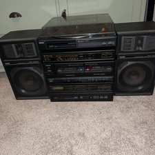 Toshiba SJ-3418 HiFi Stack Turntable Cassette Speakers Working vintage rare 