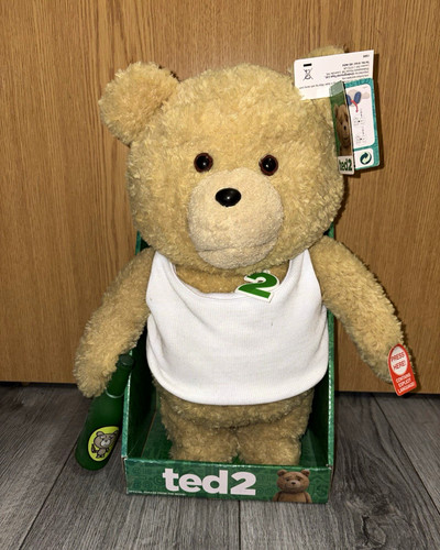 Ted talking bear - white, tank