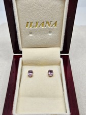 18kt Gold Iliana Kunzite Stud