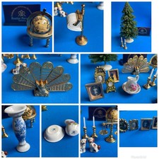 Reutter Dolls House Miniatures Xmas Tree, Fire Fan, Toilet Roll Holder… X 18
