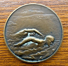 Swimming medal relief swimmer - medal,