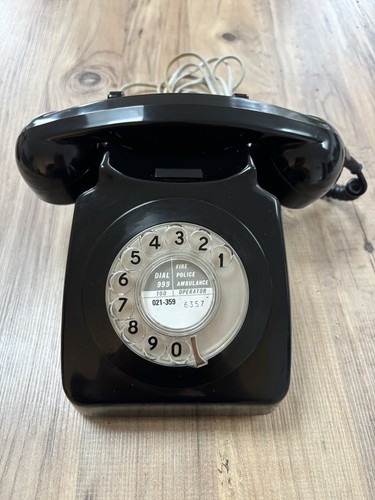 Vintage 1982 black rotary - vintage,