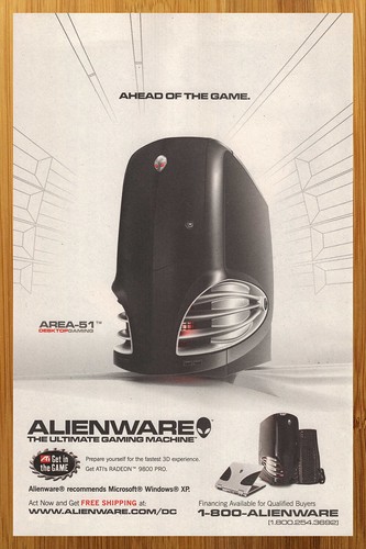 2003 alienware area - 51, gaming