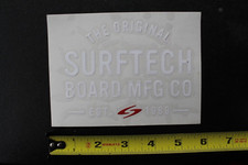 Surftech Surfboard Epoxy Tuflite White V45B Vintage Surfing Sticker Window DECAL