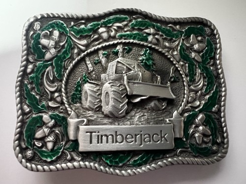 Timberjack belt buckle green - belt,