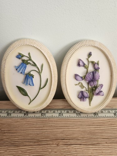 Vintage resin floral wall - 3d,