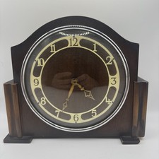 ART DECO INFLUENCED OAK MANTLE