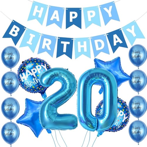 20th birthday decorations boy - 20th,