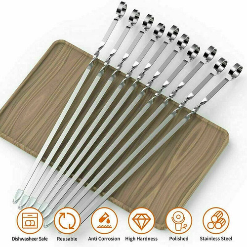 12pcs barbecue meat skewers - 12pcs,