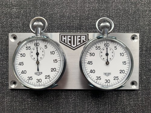 Vintage heuer stopwatch panel - vintage,