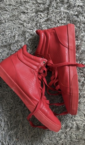 Uk8 zara unisex red high - red,