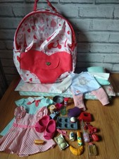 Our Generation Doll outfits, carrier,  bedding  & accessories bundle. Pre-owned.