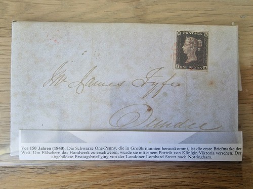 Penny black 1840 - black,