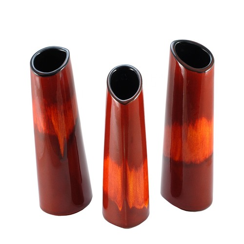 Poole pottery trio - trio, vases