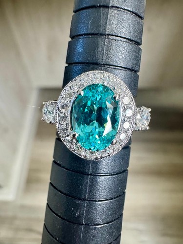 Certified 96ct oval paraiba - oval,