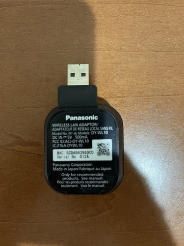 Panasonic wl10 usb wireless - usb,
